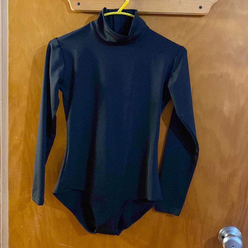 Black turtleneck leotard size S